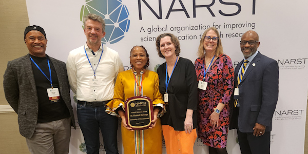 Professor of Science Education Elizabeth Mavhunga NARST Fellowship awardee
